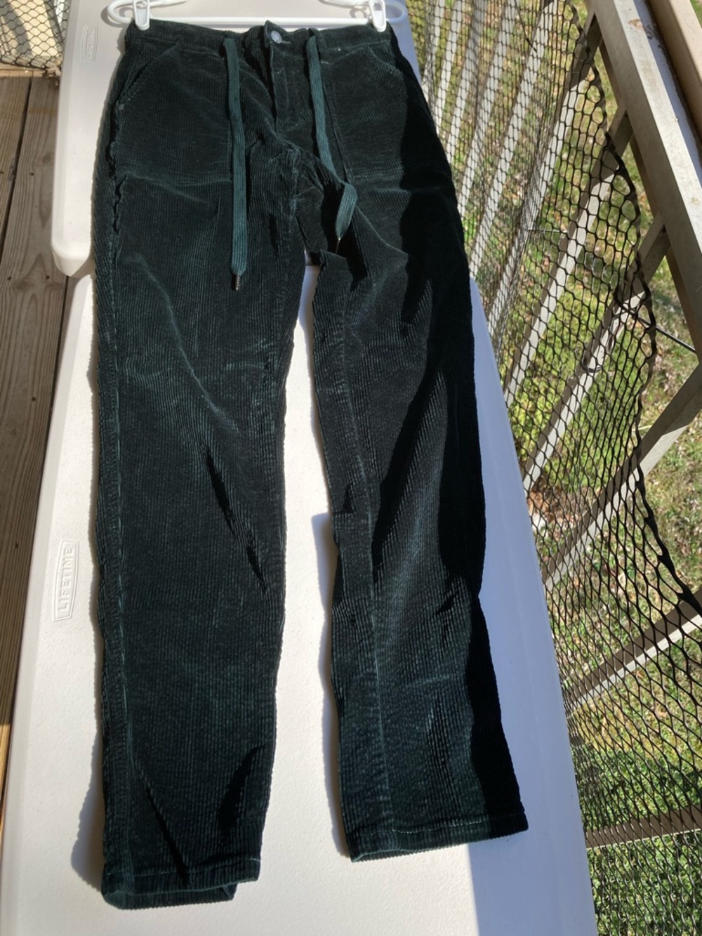 Judy Blue Green Corduroy Jogger Cotton Jeans Size 5 27 - Picture 7 of 17